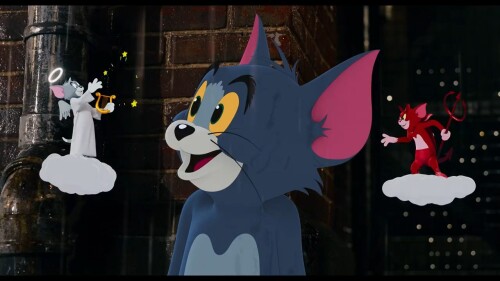 Tom and Jerry (2021) Telugu Dubbed Movie Screen Shot 3