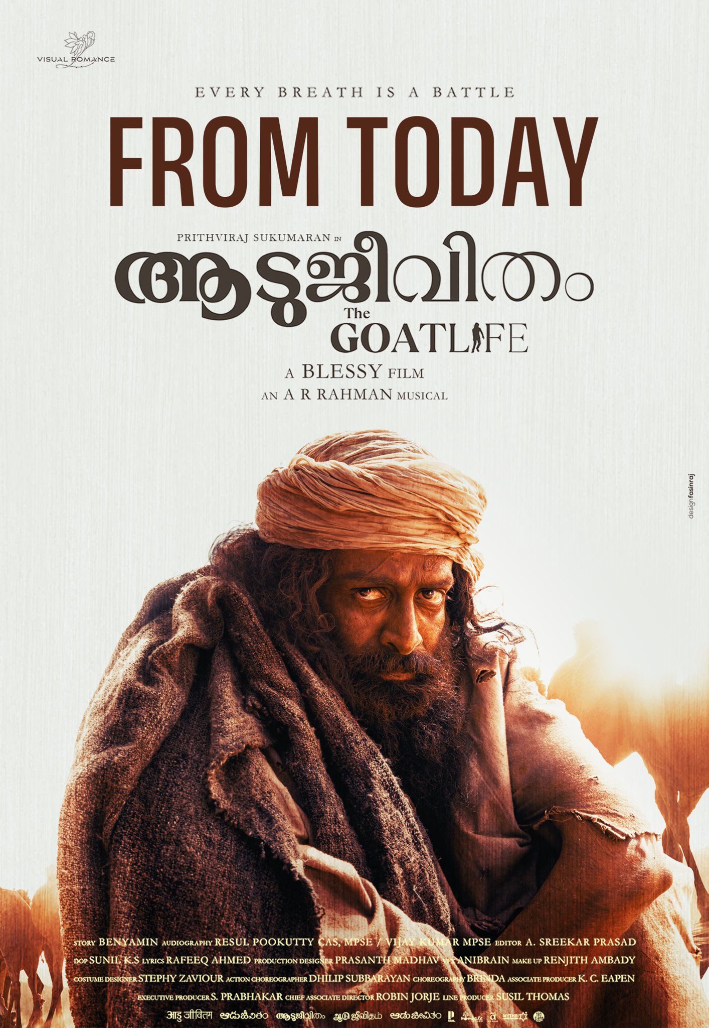 Aadujeevitham - The Goat Life (2024) DVDScr Malayalam Full Movie Watch Online Free
