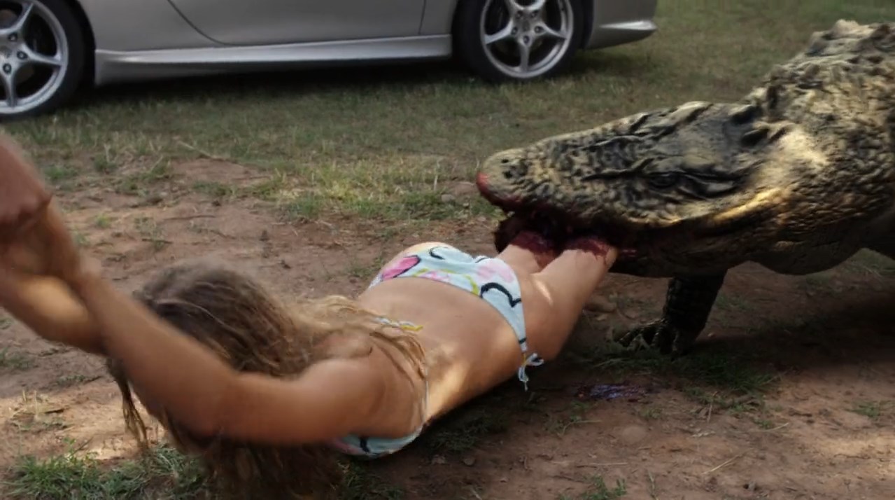 Lake Placid vs Anaconda (2015) Telugu Dubbed Movie Screen Shot 4